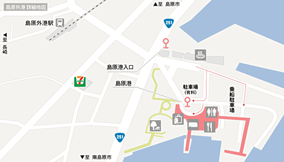 島原外港詳細地図